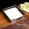 Dacasso Dark Brown Bonded Leather Letter Tray AG-3601 - alternate 5